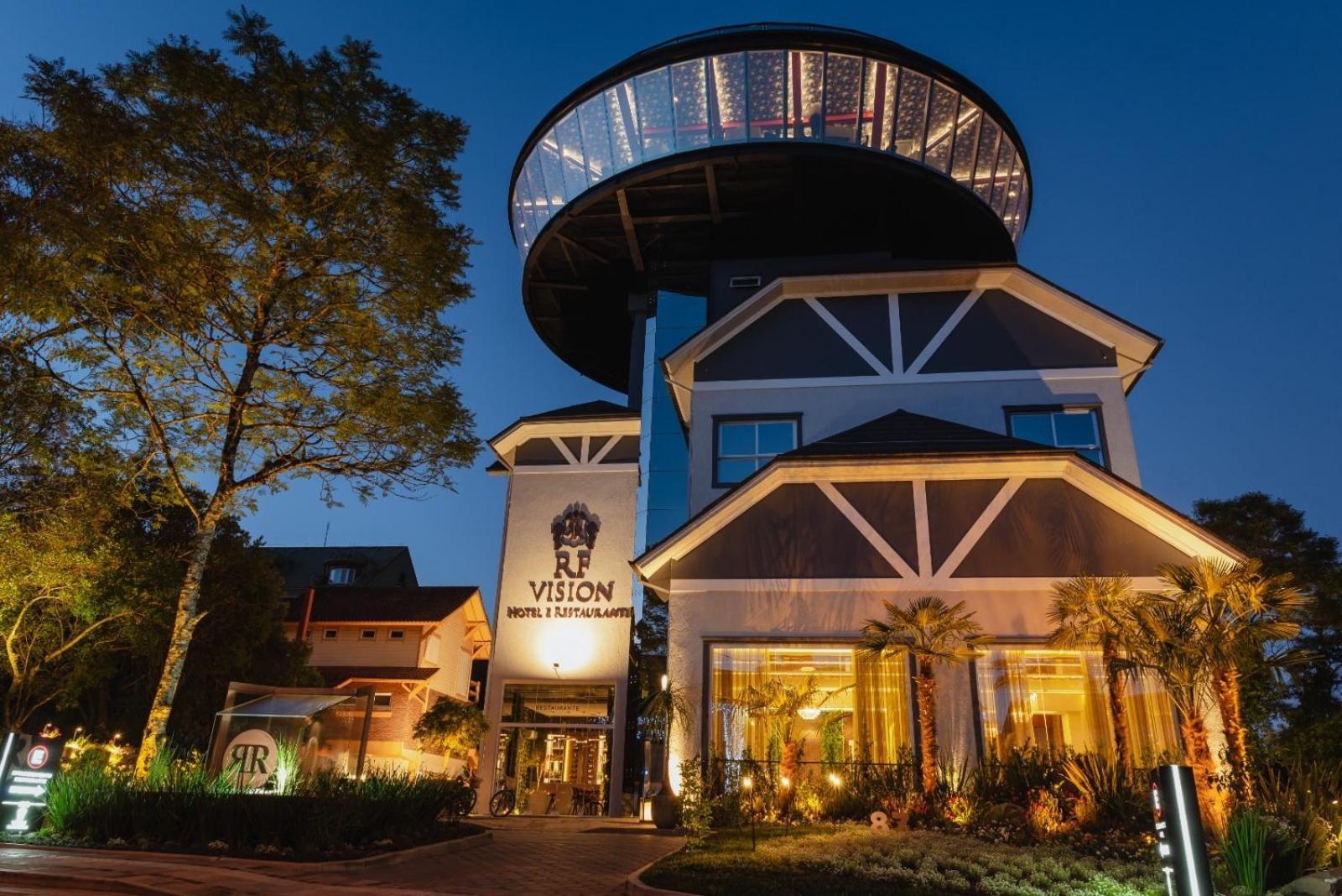 Hotel E Restaurante Giratorio Rf Vision - A Melhor Vista 360 De Gramado Kültér fotó